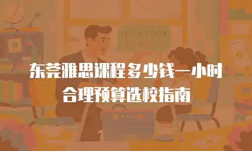 东莞雅思课程多少钱一小时 合理预算选校指南