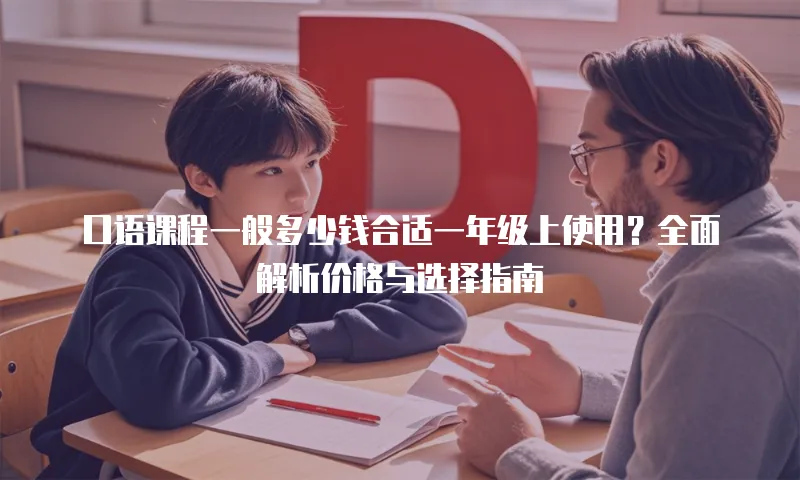口语课程一般多少钱合适一年级上使用？全面解析价格与选择指南