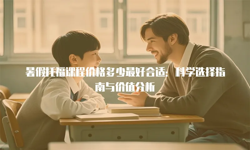 暑假托福课程价格多少最好合适：科学选择指南与价值分析