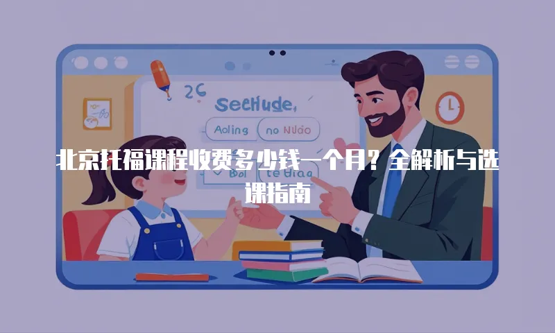 北京托福课程收费多少钱一个月？全解析与选课指南