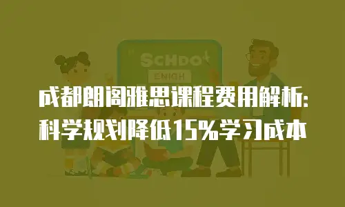 成都朗阁雅思课程费用解析：科学规划降低15%学习成本
