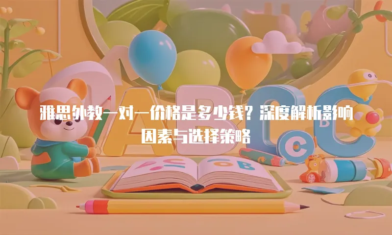 雅思外教一对一价格是多少钱？深度解析影响因素与选择策略