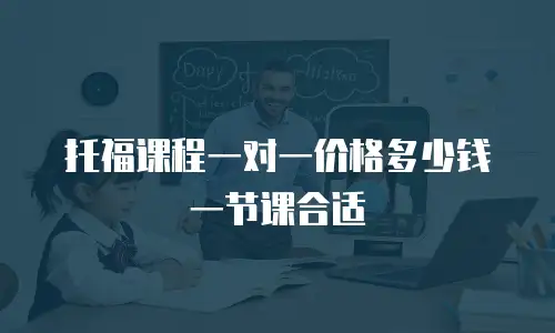托福课程一对一价格多少钱一节课合适