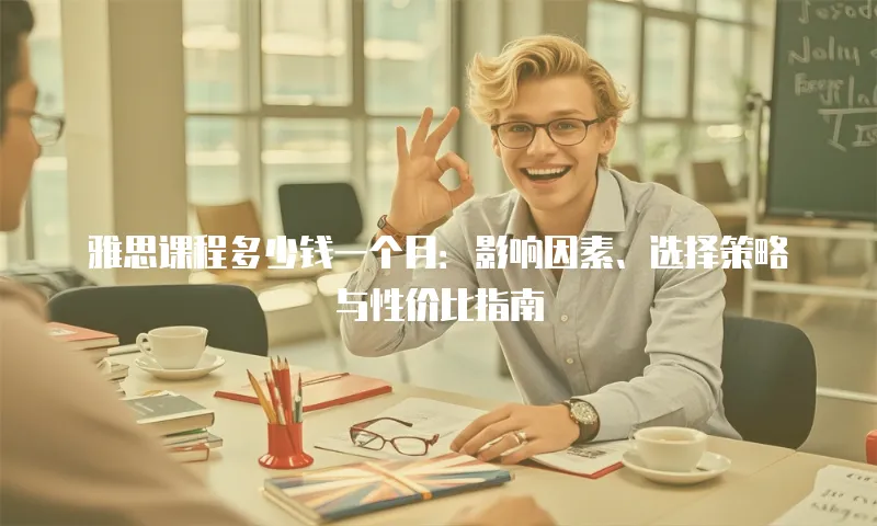 雅思课程多少钱一个月：影响因素、选择策略与性价比指南