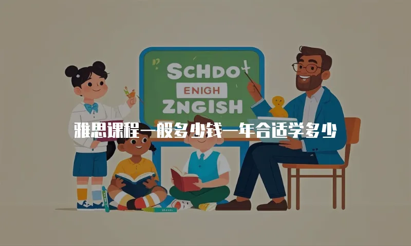 雅思课程一般多少钱一年合适学多少