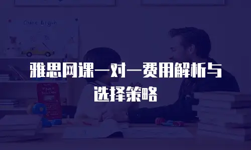 雅思网课一对一费用解析与选择策略