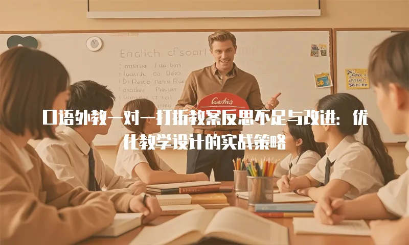 口语外教一对一打折教案反思不足与改进：优化教学设计的实战策略