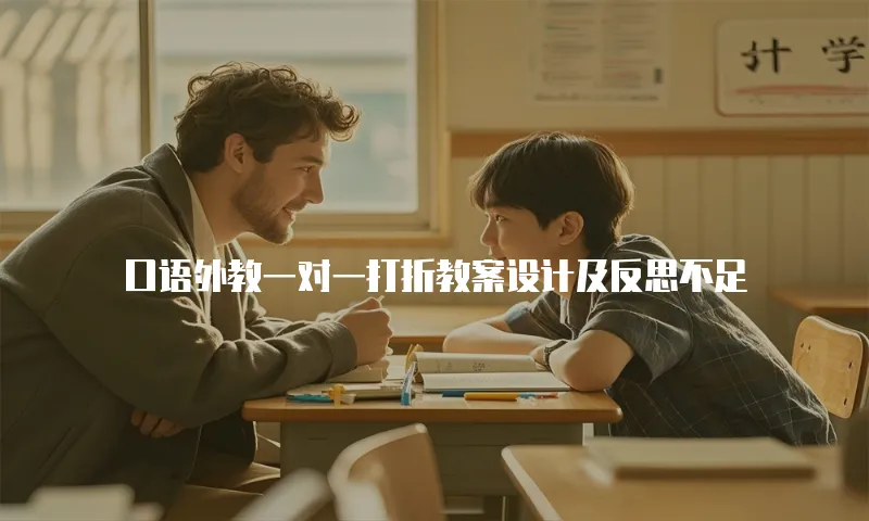 口语外教一对一打折教案设计及反思不足