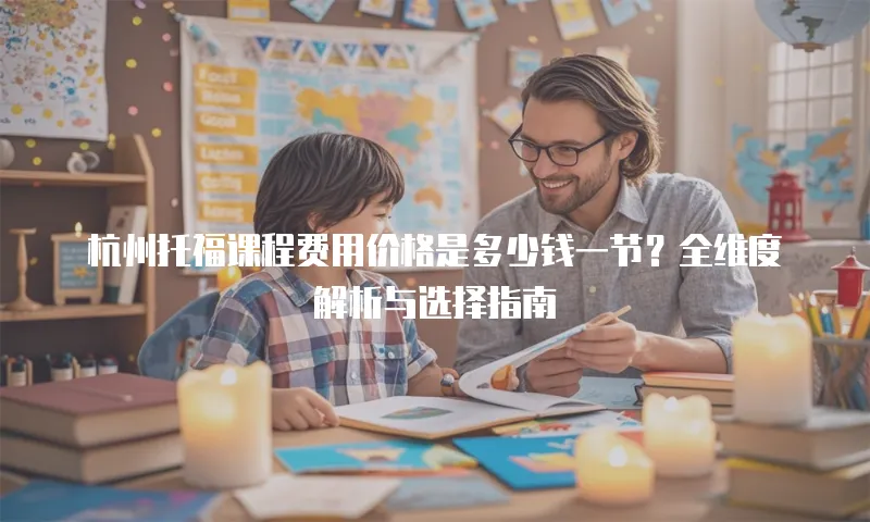 杭州托福课程费用价格是多少钱一节？全维度解析与选择指南