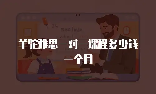 羊驼雅思一对一课程多少钱一个月