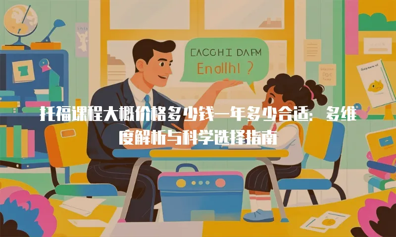托福课程大概价格多少钱一年多少合适：多维度解析与科学选择指南