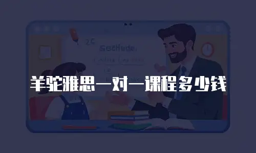 羊驼雅思一对一课程多少钱