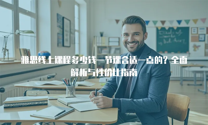 雅思线上课程多少钱一节课合适一点的？全面解析与性价比指南