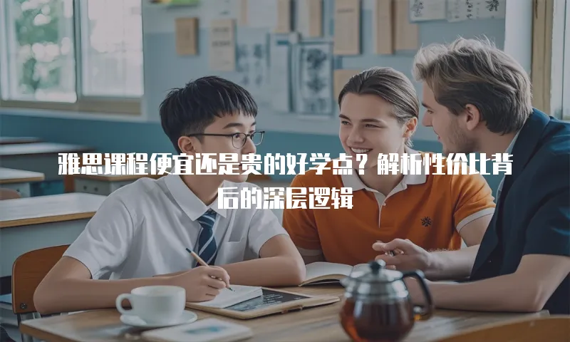 雅思课程便宜还是贵的好学点？解析性价比背后的深层逻辑