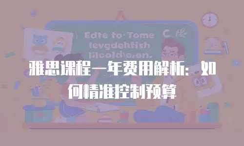 雅思课程一年费用解析：如何精准控制预算