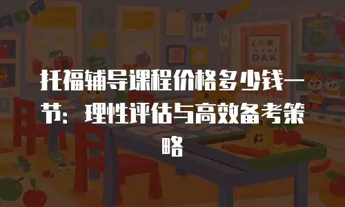 托福辅导课程价格多少钱一节：理性评估与高效备考策略