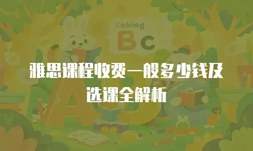 雅思课程收费一般多少钱及选课全解析