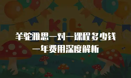 羊驼雅思一对一课程多少钱一年费用深度解析