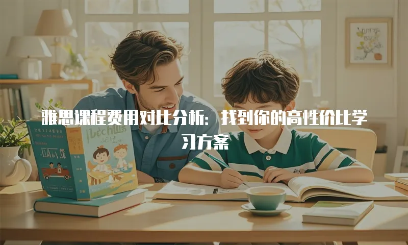雅思课程费用对比分析：找到你的高性价比学习方案