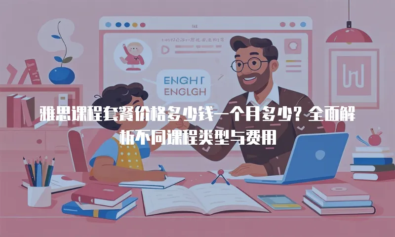 雅思课程套餐价格多少钱一个月多少？全面解析不同课程类型与费用