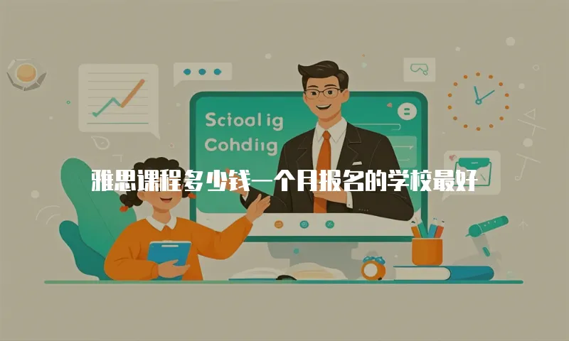 雅思课程多少钱一个月报名的学校最好