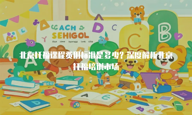 北京托福课程费用标准是多少？深度解析北京托福培训市场
