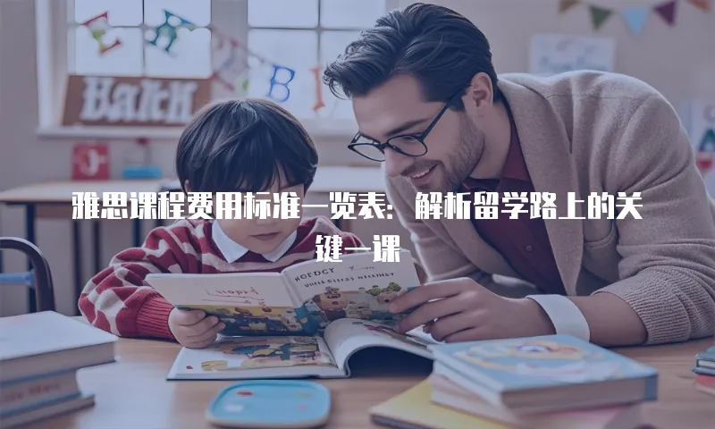 雅思课程费用标准一览表：解析留学路上的关键一课