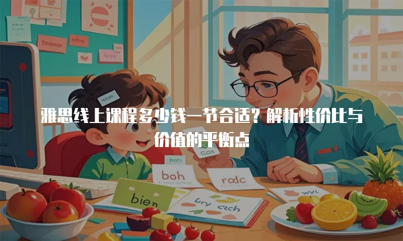 雅思线上课程多少钱一节合适？解析性价比与价值的平衡点