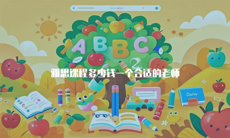 雅思课程多少钱一个合适的老师