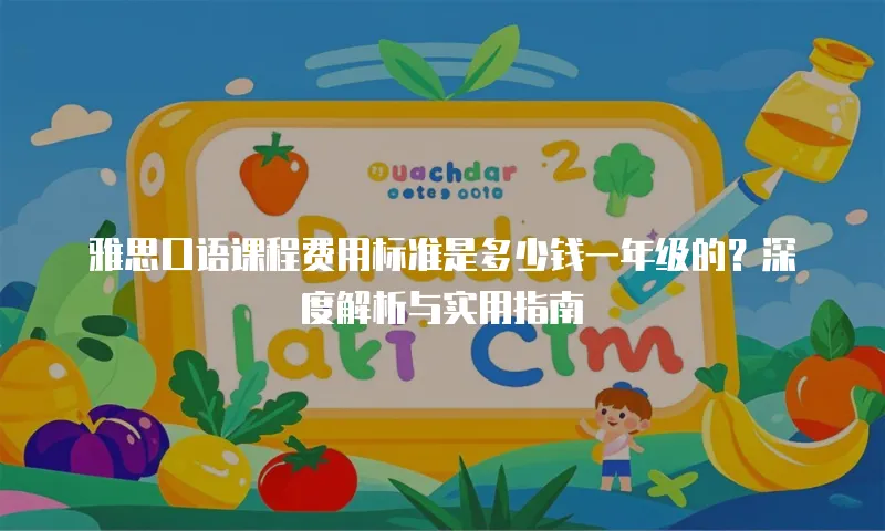 雅思口语课程费用标准是多少钱一年级的？深度解析与实用指南