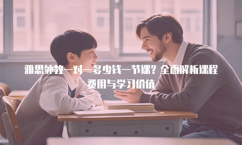 雅思外教一对一多少钱一节课？全面解析课程费用与学习价值