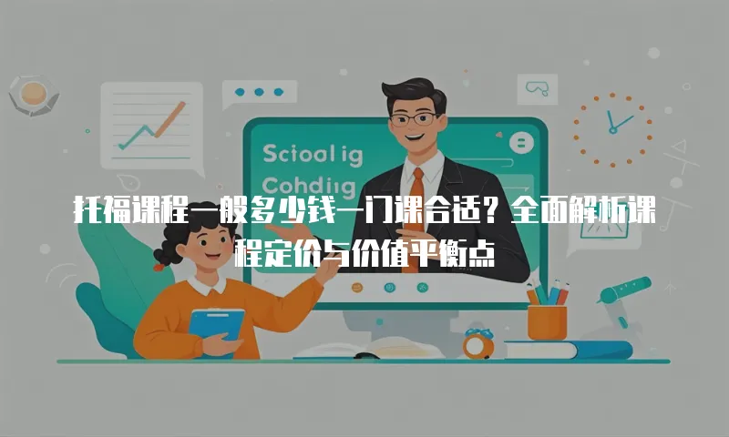 托福课程一般多少钱一门课合适？全面解析课程定价与价值平衡点
