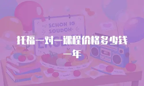 托福一对一课程价格多少钱一年