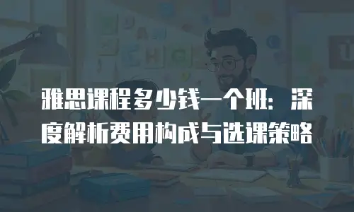 雅思课程多少钱一个班：深度解析费用构成与选课策略