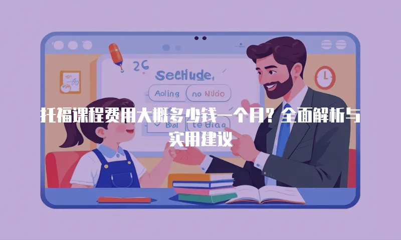 托福课程费用大概多少钱一个月？全面解析与实用建议