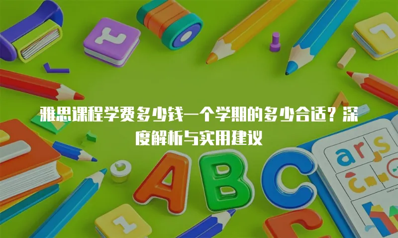 雅思课程学费多少钱一个学期的多少合适？深度解析与实用建议