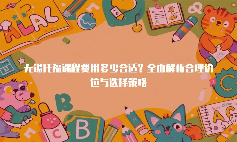 无锡托福课程费用多少合适？全面解析合理价位与选择策略