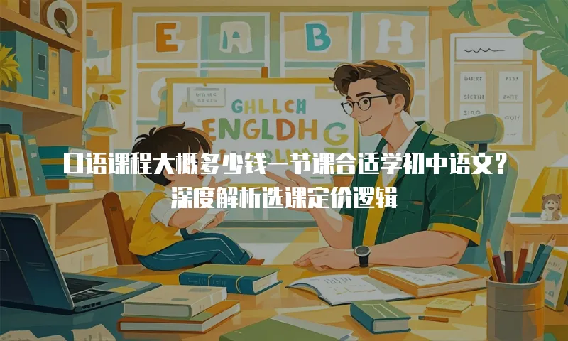 口语课程大概多少钱一节课合适学初中语文？深度解析选课定价逻辑