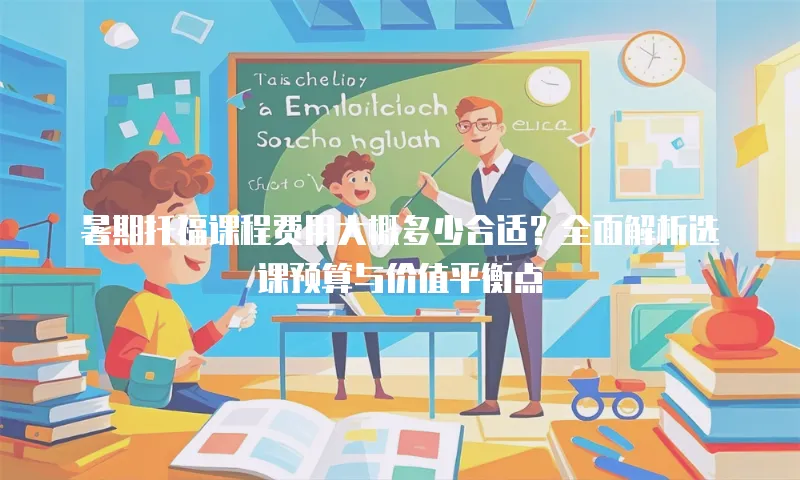 暑期托福课程费用大概多少合适？全面解析选课预算与价值平衡点