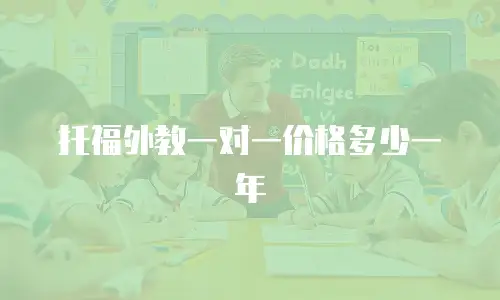 托福外教一对一价格多少一年
