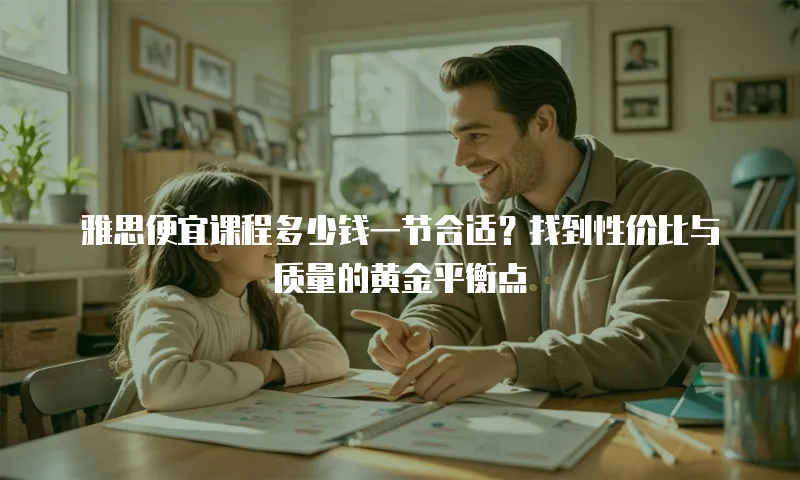 雅思便宜课程多少钱一节合适？找到性价比与质量的黄金平衡点