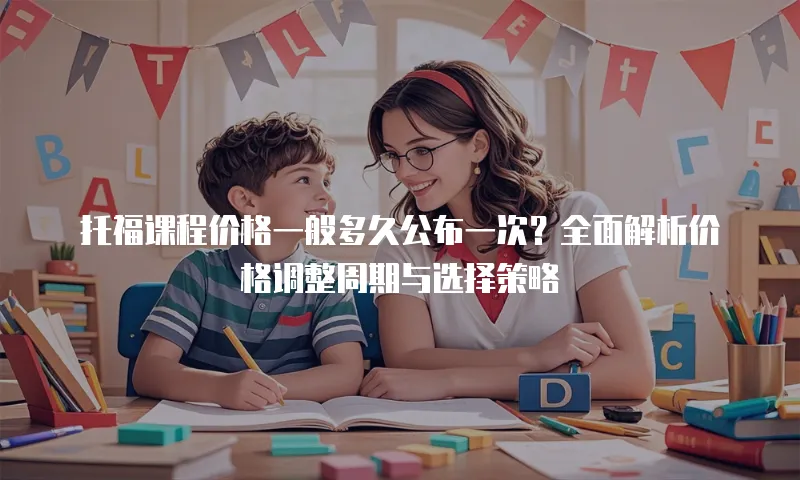托福课程价格一般多久公布一次？全面解析价格调整周期与选择策略