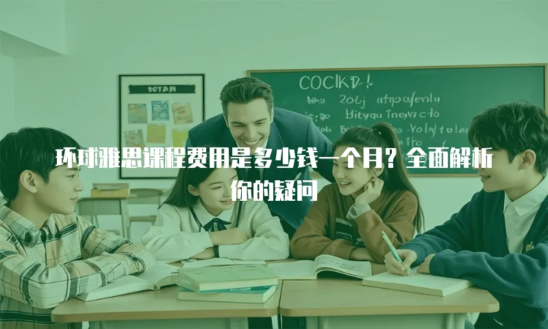 环球雅思课程费用是多少钱一个月？全面解析你的疑问