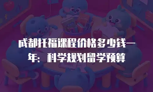 成都托福课程价格多少钱一年：科学规划留学预算