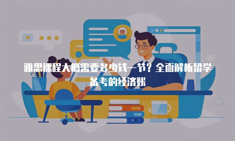 雅思课程大概需要多少钱一节？全面解析留学备考的经济账