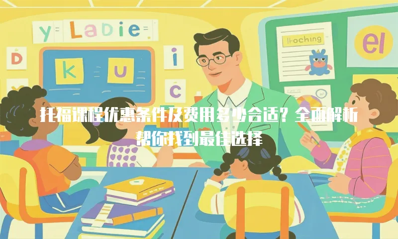 托福课程优惠条件及费用多少合适？全面解析帮你找到最佳选择