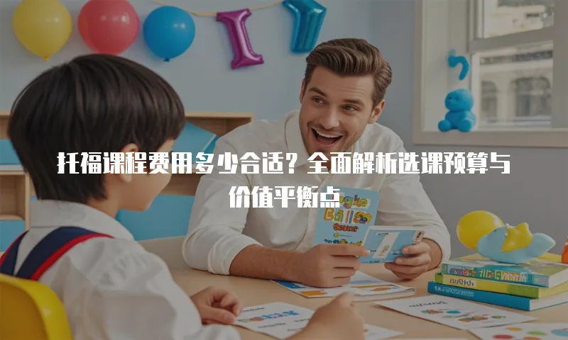 托福课程费用多少合适？全面解析选课预算与价值平衡点
