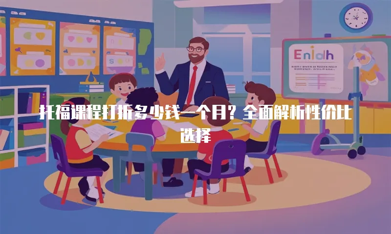 托福课程打折多少钱一个月？全面解析性价比选择