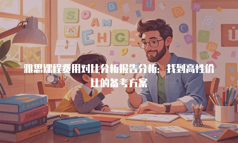 雅思课程费用对比分析报告分析：找到高性价比的备考方案