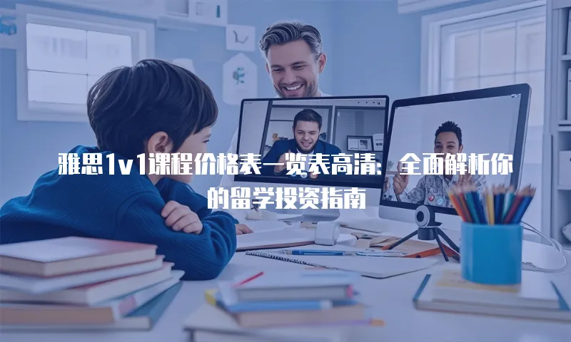 雅思1v1课程价格表一览表高清：全面解析你的留学投资指南